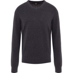 BOSS CASUAL ALBONOP Sweter dark grey. Szare swetry męskie BOSS CASUAL, z bawełny, casualowe. Za 499.00 zł.