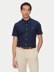 Polo Ralph Lauren Koszula 710945315002 Granatowy Custom Fit. Niebieskie koszule męskie Polo Ralph Lauren, m, bez wzorów, z bawełny, bez kołnierzyka, bez ramiączek. Za 339.99 zł.