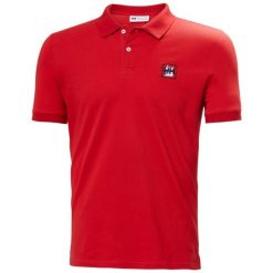 Polo Helly Hansen Messina Graphic Fitted. Czerwone koszulki polo męskie Helly Hansen, na lato, m, bez wzorów, bez kołnierzyka, bez ramiączek. Za 310.50 zł.