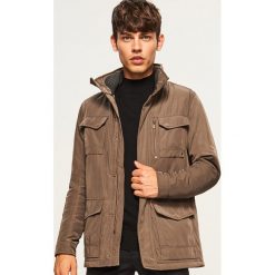 Kurtka z wysoką stójką - Zielony. Zielone kurtki męskie Reserved. Za 279.99 zł.