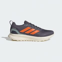 Buty Runfalcon 5 TR Running. Brązowe buty do biegania męskie ADIDAS, bez wzorów, bez zapięcia, do biegania. Za 259.00 zł.