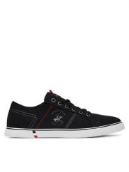 Beverly Hills Polo Club Tenisówki M-VSS24010A Czarny. Czarne trampki męskie Beverly Hills Polo Club, bez wzorów, z materiału, bez zapięcia. Za 149.99 zł.