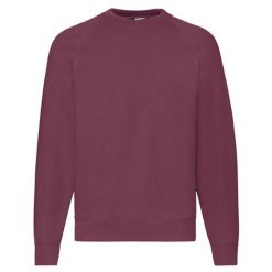 Klasyczna Bluza Raglanowa Unisex Dla Dorosłych. Brązowe bluzy nierozpinane męskie Fruit of the Loom, m, bez wzorów, klasyczne, bez ramiączek, bez kaptura. Za 79.99 zł.