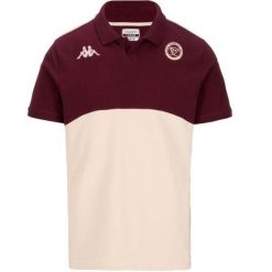 Polo Union Bordeaux-Bègles Angatem 8 2024/25. Brązowe koszulki polo męskie Kappa, m, bez wzorów, bez kołnierzyka, bez ramiączek. Za 259.50 zł.