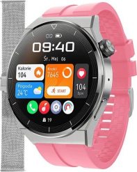 Smartwatch Enter SAT.111.539.1411-SET Różowy. Czerwone zegarki smartwatch Enter. Za 299.00 zł.