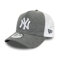 Czapka z daszkiem New Era 9FORTYNew York Yankees Jersey Grey Trucker 12523898. Szare czapki męskie New Era, bez wzorów, z jersey, sportowe. Za 119.99 zł.