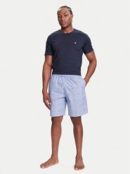 Emporio Armani Underwear Piżama EM000649 AF18543 MB352 Granatowy Regular Fit. Niebieskie piżamy męskie Emporio Armani Underwear, m, bez wzorów, z bawełny, bez kołnierzyka, bez ramiączek. Za 589.99 zł.