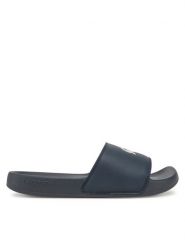 Lacoste Klapki Serve Sliders 7-49CMA0041 Granatowy. Niebieskie klapki i japonki męskie Lacoste, bez wzorów, ze skóry. Za 119.99 zł.