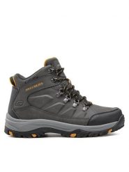 Skechers Trapery Daggett 204642CHAR Szary. Szare buty zimowe męskie Skechers, bez wzorów, ze skóry, bez obcasa, bez zapięcia. Za 299.99 zł.