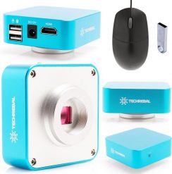 Kamera do Mikroskopu Optycznego 5MP Blue Angel Techrebal HDMI USB Myszka. Niebieskie kamery cyfrowe Techrebal. Za 3,328.36 zł.