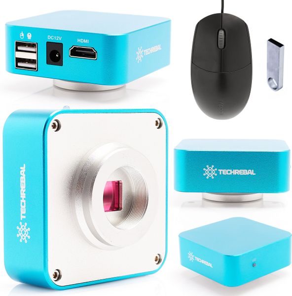 Kamera do Mikroskopu Optycznego 5MP Blue Angel Techrebal HDMI USB Myszka. Niebieskie kamery cyfrowe Techrebal. Za 2,199.99 zł.