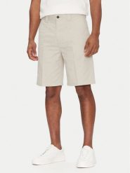 BOSS Szorty materiałowe Chino-Straight-S 50539161 Beżowy Regular Fit. Brązowe szorty męskie Boss, bez wzorów, z bawełny. Za 359.99 zł.
