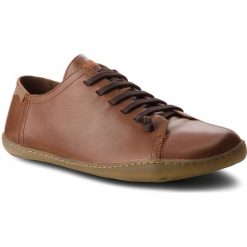 Półbuty CAMPER - Peu Cami 17665-135 Dallas Cola. Brązowe codzienne półbuty męskie Camper, z materiału. W wyprzedaży za 419.00 zł.