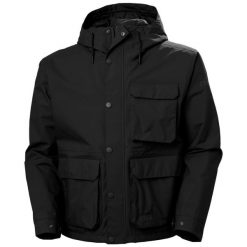 Kurtka wodoodporna Helly Hansen Escape Utility. Czarne kurtki męskie Helly Hansen, m, bez wzorów, bez ramiączek, bez kaptura. Za 802.00 zł.