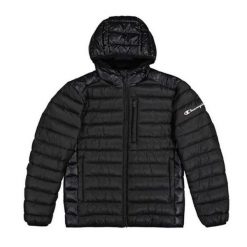 Męska Kurtka Ocieplana 220340. Czarne kurtki męskie CHAMPION, m, bez wzorów, z puchu, sportowe, bez ramiączek, bez kaptura. Za 544.99 zł.