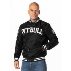 Kurtka przejściowa męska Pitbull Tyrian II. Czarne kurtki męskie PITBULL, m, bez wzorów, bez ramiączek, bez kaptura. Za 319.00 zł.