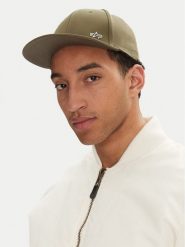 Alpha Industries Czapka z daszkiem Metal Label 156905 Zielony. Zielone czapki męskie Alpha Industries, bez wzorów, z materiału. Za 99.99 zł.