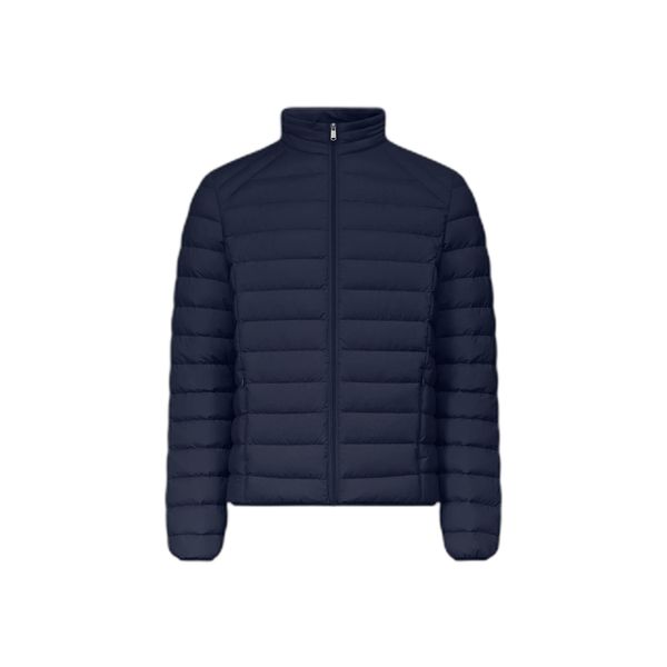 Lekka kurtka puchowa dla dorosłych JOTT Aragon. Niebieskie kurtki męskie Jott, bez wzorów, z puchu, sportowe, bez ramiączek, bez kaptura. Za 548.99 zł.