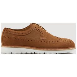 Mango Man - Półbuty Uomo. Brązowe codzienne półbuty męskie Mango Man, z bawełny, casualowe. Za 299.90 zł.