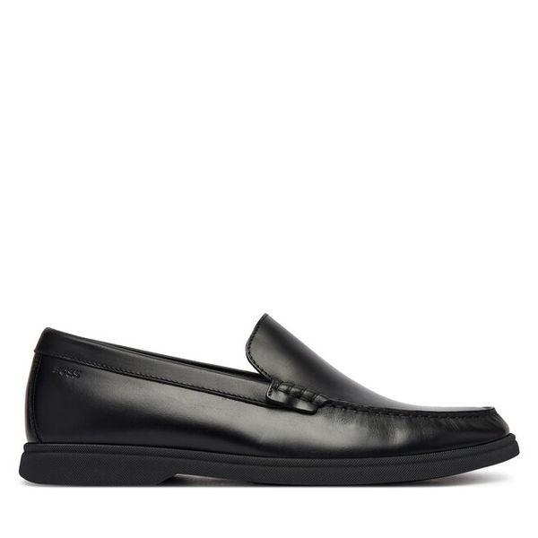 Mokasyny BOSS. Czarne mokasyny męskie Boss, bez zapięcia. Za 949.99 zł.