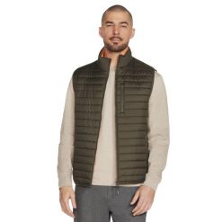 Kamizelka turystyczna męska GO Shield Altitude Reversible Vest. Zielone kamizelki męskie Skechers, l, z poliesteru, bez kaptura. Za 359.99 zł.