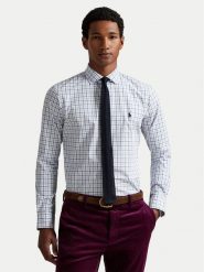 Polo Ralph Lauren Koszula 710974534008 Błękitny Custom Fit. Niebieskie koszule męskie Polo Ralph Lauren, m, bez wzorów, z bawełny, bez kołnierzyka, bez ramiączek. Za 699.99 zł.