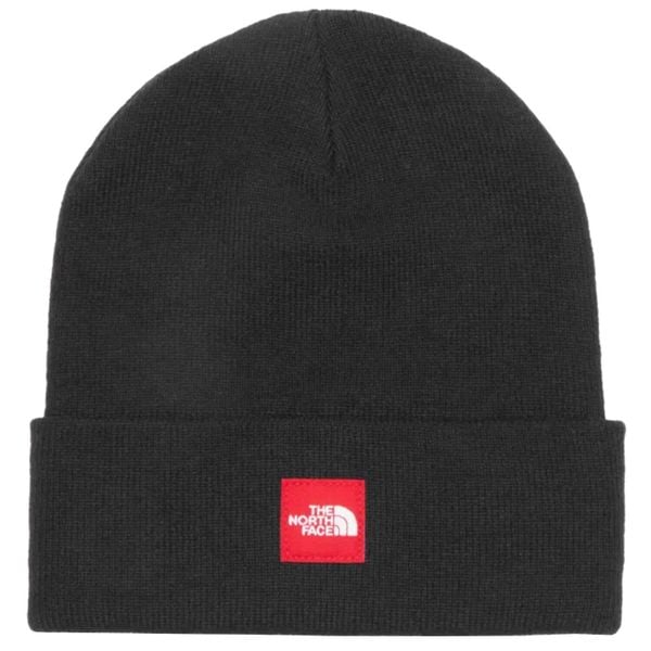 Czapka męska Red Box Beanie. Czarne czapki męskie The North Face, na zimę, bez wzorów, z poliesteru. Za 119.99 zł.