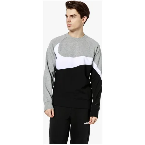 Nike Bluza M Nsw Hbr Crw Ft Stmt , czarny, rozmiar M. Czarne bluzy nierozpinane męskie Nike, m, bez wzorów, z bawełny, bez ramiączek, bez kaptura. W wyprzedaży za 159.99 zł.