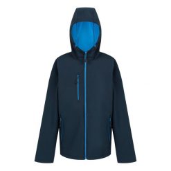 Kurtka Softshellowa Męska 2 Warstwy. Niebieskie kurtki softshell męskie Regatta, l, bez wzorów, z softshellu, bez kaptura, trekkingowe. Za 165.99 zł.