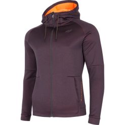 Bluza treningowa męska BLMF273 - burgund melanż. Bluzy z kapturem męskie marki 4f. Za 229.99 zł.