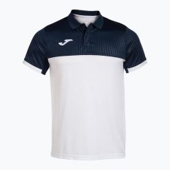 Koszulka polo męska Joma Montreal. Białe koszulki polo męskie Joma, m, bez wzorów, sportowe, bez kołnierzyka, bez ramiączek. W wyprzedaży za 120.85 zł.