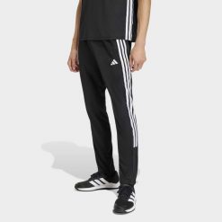 Spodnie fitness męskie ADIDAS. Czarne długie spodnie sportowe męskie ADIDAS, bez wzorów, z materiału, na fitness i siłownię, climacool (adidas). Za 199.99 zł.