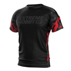 Koszulka Techniczna Sportowa Męska EXTREME HOBBY BLACK PANTHER. Czarne t-shirty sportowe męskie EXTREME HOBBY, l, bez wzorów, z elastanu, sportowe, bez ramiączek. Za 139.00 zł.