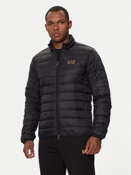 EA7 Emporio Armani Kurtka puchowa 8NPB23 PNGPZ 0208 Czarny Regular Fit. Czarne kurtki męskie EA7 Emporio Armani, m, bez wzorów, z puchu, bez ramiączek, bez kaptura. Za 509.99 zł.