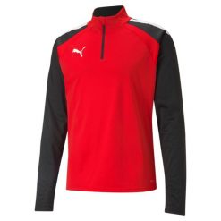 Bluza piłkarska PUMA Teamliga 1/4 Zip Top. Czarne bluzy nierozpinane męskie Puma, xl, bez wzorów, sportowe, bez ramiączek, bez kaptura. Za 200.50 zł.