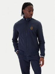 Aeronautica Militare Bluza 261FE2089UF00674 Granatowy Regular Fit. Niebieskie bluzy rozpinane męskie Aeronautica Militare, m, bez wzorów, z bawełny, bez ramiączek, bez kaptura. Za 669.99 zł.