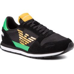 Sneakersy EMPORIO ARMANI - X4X215 XL693 D791 Black/Black/Green. Buty sportowe na co dzień męskie marki Emporio Armani. W wyprzedaży za 579.00 zł.
