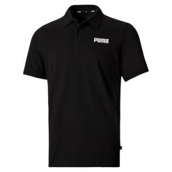 Koszulka polo z krótkim rękawem męska Puma ESS PIQUE. Czarne koszulki polo męskie Puma, m, bez wzorów, sportowe, bez kołnierzyka, bez ramiączek. Za 103.99 zł.