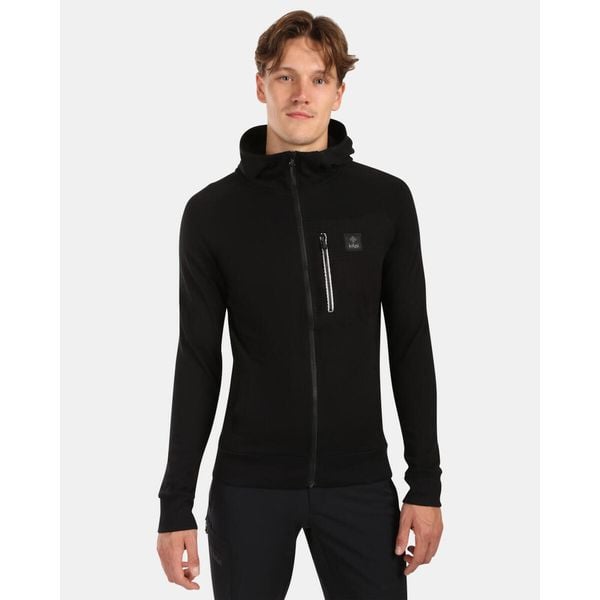 Stylowa i wygodna bawełniana bluza z kapturem Kilpi BALU-M. Czarne bluzy nierozpinane męskie Kilpi, m, bez wzorów, z bawełny, eleganckie, bez ramiączek, z kapturem. Za 267.13 zł.