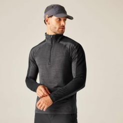 Polar męski z suwakiem 1/2 Hepley. Brązowe bluzy z polaru męskie Regatta, m, bez wzorów, z dzianiny, sportowe, bez ramiączek, bez kaptura. W wyprzedaży za 139.99 zł.