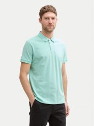 Tom Tailor Polo 1031006 Zielony Regular Fit. Zielone koszulki polo męskie Tom Tailor, m, bez wzorów, z bawełny, bez kołnierzyka, bez ramiączek. Za 69.99 zł.