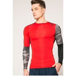 Reebok - Longsleeve. Szare koszulki męskie z długim rękawem Reebok, z dzianiny, z okrągłym kołnierzem, z długim rękawem. W wyprzedaży za 129.90 zł.