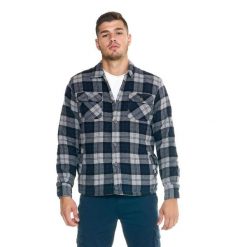 Męska marynarka koszulowa Leone Lifestyle. Niebieskie marynarki męskie LEONE 1947 APPAREL, l, bez wzorów, z tkaniny. W wyprzedaży za 223.60 zł.
