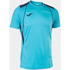 Joma Championship M – koszulka sportowa, krótki rękaw, 100% poliester. Niebieskie t-shirty sportowe męskie Joma, m, bez wzorów, z poliesteru, sportowe, bez ramiączek. Za 138.99 zł.