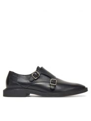 HUGO Półbuty Gryff 50541740 Czarny. Czarne eleganckie półbuty męskie Hugo, ze skóry, wizytowe, bez obcasa, bez zapięcia. Za 579.99 zł.