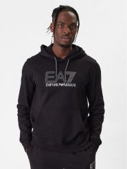 EA7 Emporio Armani Bluza 7M001313 AF13512 UC001 Czarny Regular Fit. Czarne bluzy nierozpinane męskie EA7 Emporio Armani, m, bez wzorów, z bawełny, bez ramiączek, bez kaptura. Za 499.99 zł.