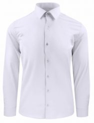 Koszula Męska, Elegancka o Regularnym Kroju - Victorio - Biała. Białe koszule męskie Victorio, m, bez wzorów, z bawełny, bez kołnierzyka, bez ramiączek. Za 135.00 zł.