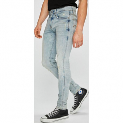 G-Star Raw - Jeansy 3301. Niebieskie jeansy męskie G-Star Raw, z bawełny, retro. W wyprzedaży za 479.90 zł.