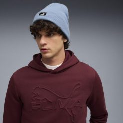 Czapka średniej głębokości Essentials PUMA Cool Blue. Niebieskie czapki męskie Puma, bez wzorów, eleganckie. Za 89.00 zł.