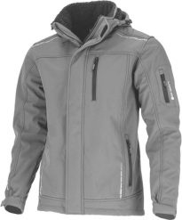 Kurtka softshell z kapt. ocieplana szara, "3xl", ce, lahti. Szare kurtki softshell męskie Lahti Pro, m, bez wzorów, z softshellu, bez kaptura. Za 219.24 zł.